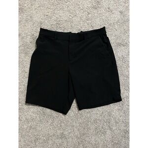NIKE GOLF Standard DRI FIT Men's Shorts Performance Flat Front Black Sz 38 Black